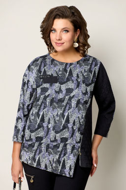 Костюм VOLNA 1323 серо-фиолетовый/черный  фото 3