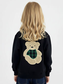 Свитшот с аппликацией 22-0533 черный|красный - Mini maxi фото 21