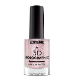 LuxVisage Лак для ногтей 3D HOLOGRAPHIC тон 705 розовое золото 11мл