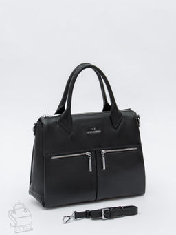 Сумка женская кожаная 2005Y black Polina&Eiterou  в Новосибирске