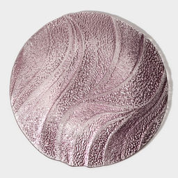 Тарелка «Драхна», d=21 см, стекло, бордовая