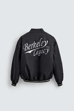 CONTRAST EMBROIDERY BOMBER JACKET - Zara фото 9