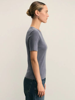 Футболка с эффектом стирки / Zarina  фото 4