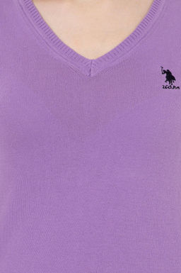 U. S. Polo Assn Женский сиреневый базовый свитер - U.s. polo assn фото 18