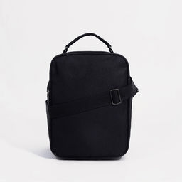 Сумка мужская Luris, 2 отдела на молнии, 2 наружных кармана, чёрная