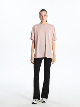 Oversize Modal Kar???ml? Kad?n Spor Ti??rt