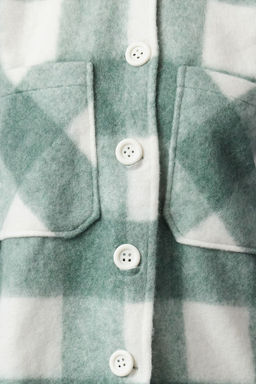 Cok Renkli Ekose Desenli Regular Kal?p Kase Mevsimlik Shacket Ince Ceket Mont TWOAW25MO00203