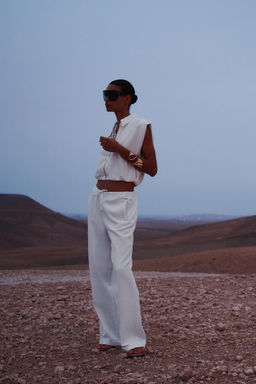 RUSTIC TROUSERS WITH DARTED HEMS - Zara фото 13