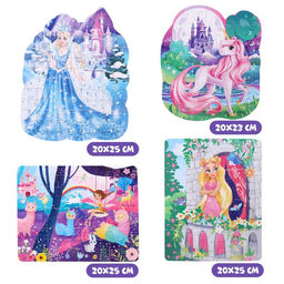 Набор с фигурными пазлами 4 в 1 Мир волшебства - Puzzle time фото 2