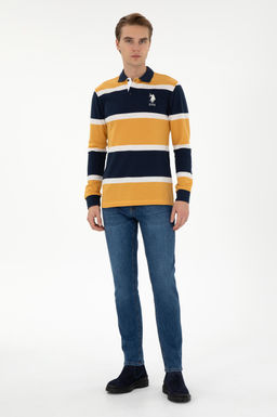 Мужской горчичный свитшот Неожиданная скидка в корзине - U.s. polo assn фото 4