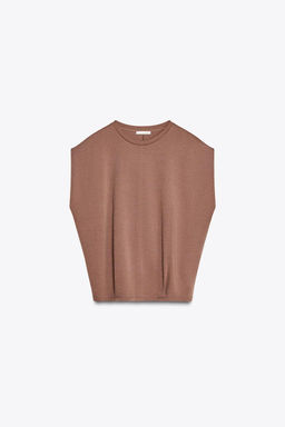 WASHED INTERLOCK T-SHIRT - Zara фото 14