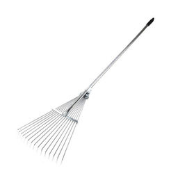 Грабли 15-ти зубые веерные раздвижн. проволочные оцинкованные "Лидер" с метал.черенком (101343)
