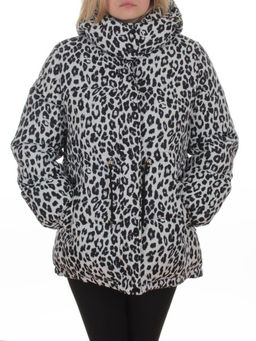 SJ 2251 WHITE/LEOPARD Куртка зимняя женская (200 гр. холлофайбер) - Fashion фото 2