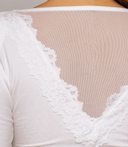 Лонгслив #КТ0140, белый