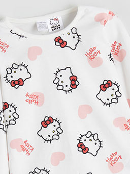 Hello Kitty Bask?l? K?z Bebek Pijama Tak?m?