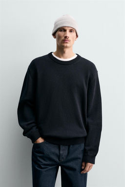 REGULAR FIT COTTON SWEATER - Zara фото 2