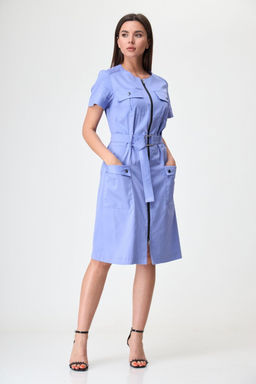 Платье ANELLI 1272 голубой  фото 3