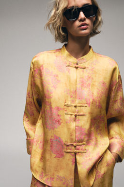 CAMISA KIMONO ESTAMPADA ALAMARES / Multicolor - Zara фото 2