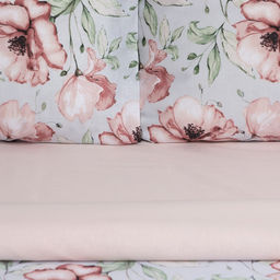 Постельное бельё Этель 2 сп Flowers 175х215см,200х220см,50х70см-2 шт, поплин,125 г/м2  фото 2