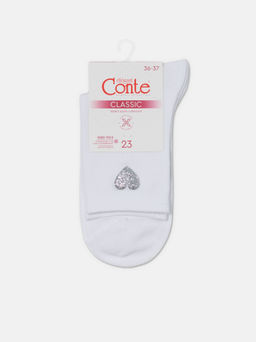 Цена за 2 пары. Носки классические CONTE Носки из хлопка с сияющим рисунком Heart - Conte elegant фото 8