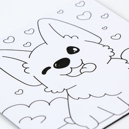 Цена за 2 шт. Магнит-раскраска «Корги», 10 × 10 см