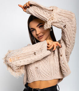 Джемпер #КТ851 (3), бежевый - Dommod фото 5