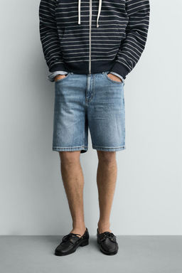 REGULAR FIT DENIM BERMUDA SHORTS - Zara фото 63