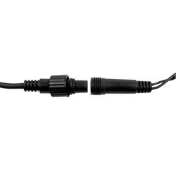 ULD-S1000-120/TBK WARMWHITE-WHITE IP67 Гирлянда светодиодная с эффектом мерцания, 10м. Соединяемая. 120 светодиодов. Теплый белый и белый свет. Провод черный. ТМ Uniel