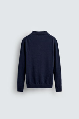 TEXTURED KNIT POLO SHIRT - Zara фото 7