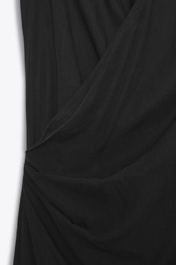 FLOWING DRAPED MIDI DRESS - Zara фото 12