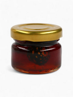 Подарочный новогодний набор в железной банке Черная икра : чай 50 г, монпансье 100 г, варенье 30 г, открытка