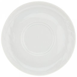 Блюдце фарфоровое д160мм, h24мм, форма Голубка, белье (Беларусь)