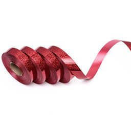 Цена за 4 шт. Лента голографические для декора и подарков, красная, 2 см х 50 м - Simaland фото 2