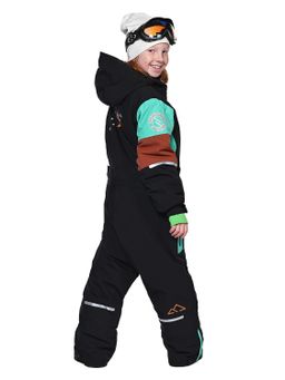 Комбинезон T-9080 Черно-бирюзовый