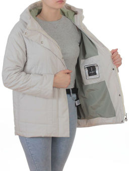 9607 MILK Куртка стеганная демисезонная женская (100 гр. холлофайбер) - Fashion фото 7