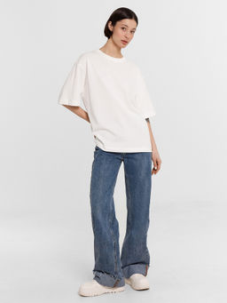 Футболка женская белая оверсайз белый 112950 - Mark formelle фото 3