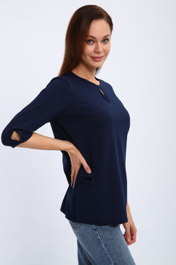 Кофта женская из футера 2-н Анфиса индиго