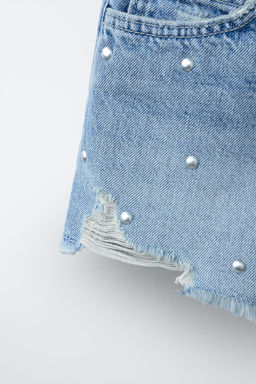 BERMUDA DENIM TACHAS / Azul - Zara фото 5