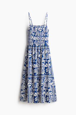 Vestido de tirantes con cuerpo nido de abeja - H&m фото 4