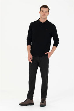 U. S. Polo Assn Мужские брюки из плотной ткани антрацитового цвета - U.s. polo assn фото 10