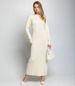 Платье #КТ25114, кремовый