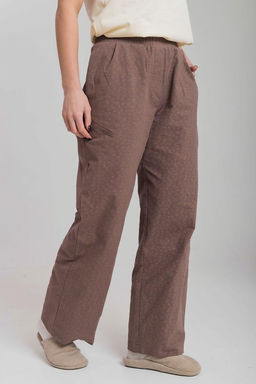 Брюки свободного кроя М325264кг какао/горчица - Елена фото 6