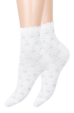 Цена за 3 шт. Ажурные носки для девочки Красная ветка