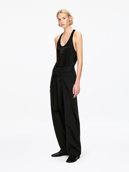 Pantalones de sastre con delantero cruzado - H&m фото 5