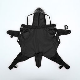 Комбинезон для собак, демисезонный с чехлами на лапы, размер L (ДС 45, Ог 37), чёрный - Simaland фото 4