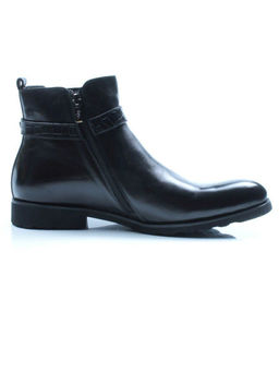 01-H9003-B82-SW3 BLACK Ботинки демисезонные мужские (натуральная кожа)