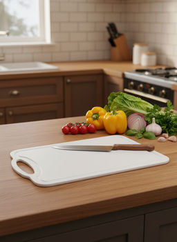 Цена за 2 шт. Доска разделочная 295х190х3мм (белый) М9121