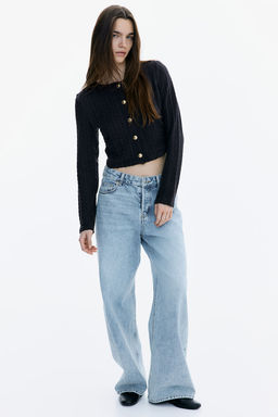 Cardigan en punto efecto trenzado - H&m фото 3