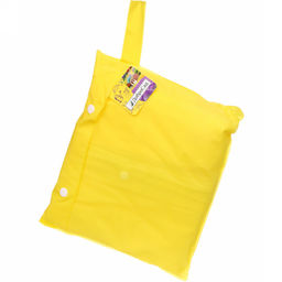 Дождевик-плащ "Rainbow" с капюшоном,на молнии, с отдел.под рюкзак, цвет желтый, размер XL(86*54см) ДоброСад