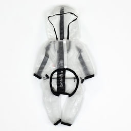 Дождевик-комбинезон для собак, р-р L (ДС 34, ОГ 45, ОШ 36,5 см, вес 8-11 кг), прозрачный - Simaland фото 10